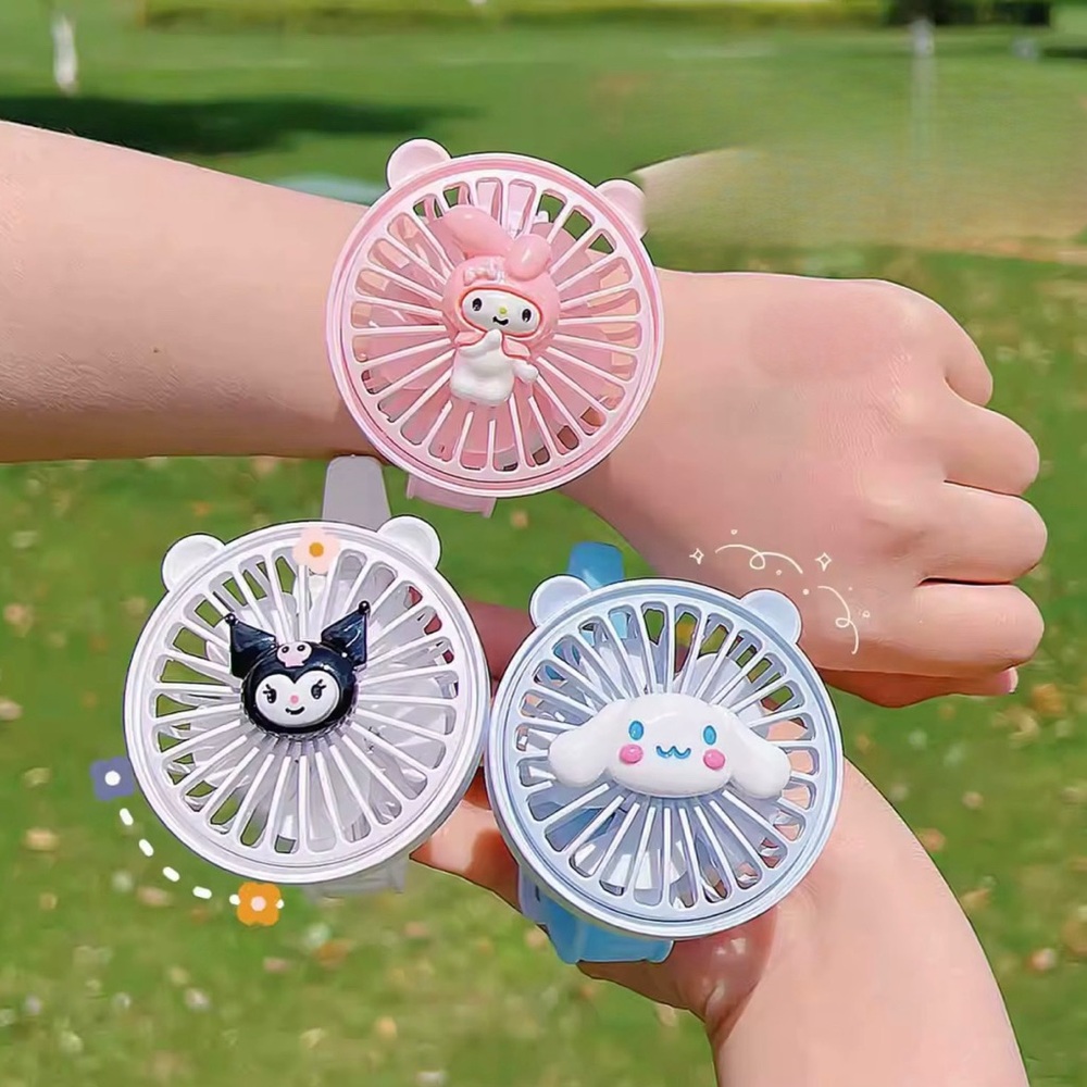 Cute Character Mini Watch Fans. Very essential especially this summer.